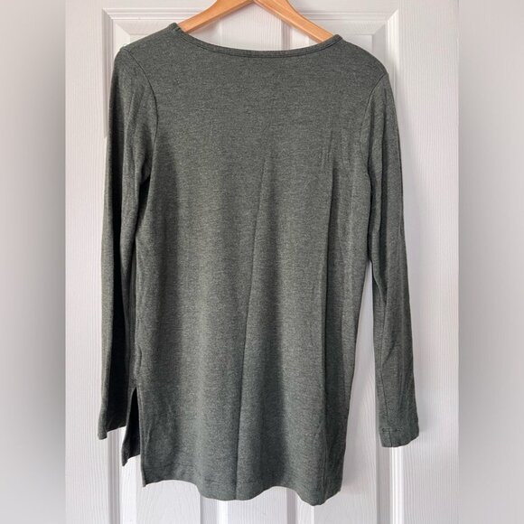 Lou & Grey Signature Soft Long Sleeve Tee Olive Green Women’s Small - Picture 3 of 3